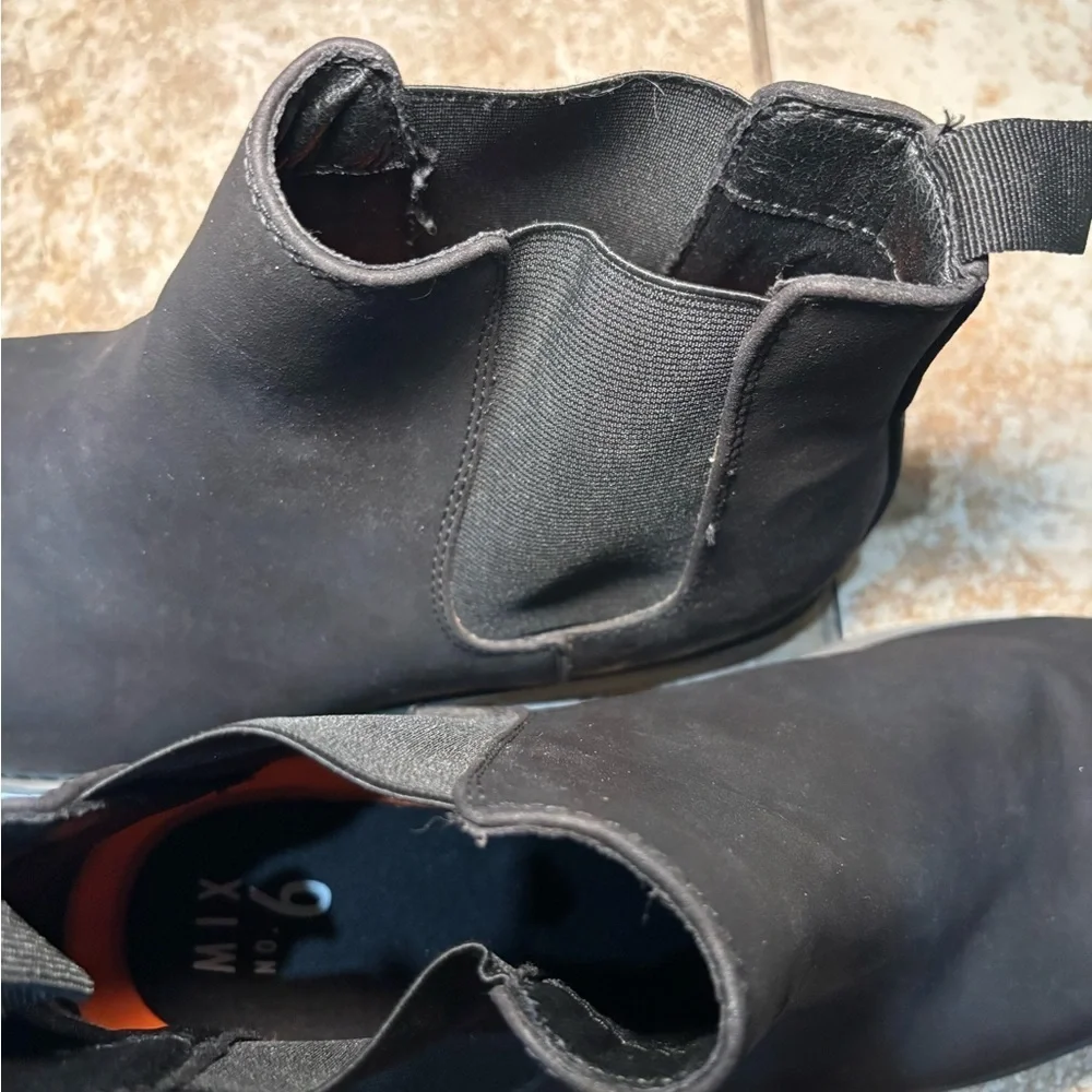 Mix No. 6 Men's Black Leather Boots